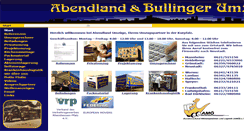 Desktop Screenshot of abendland-umzuege.de